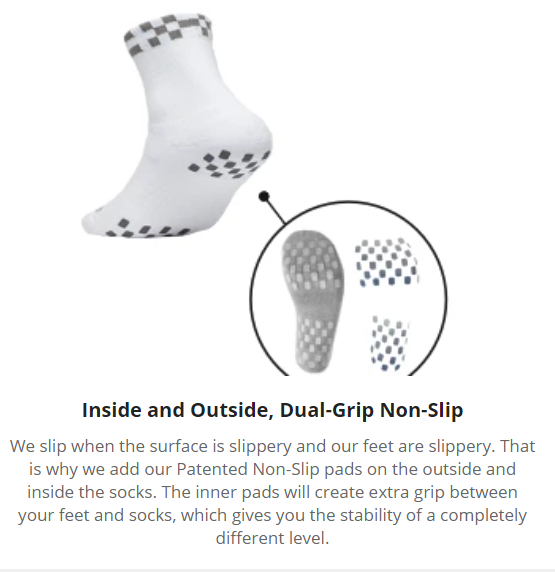 Press On performance Dual-Grip Non-Slip Socks