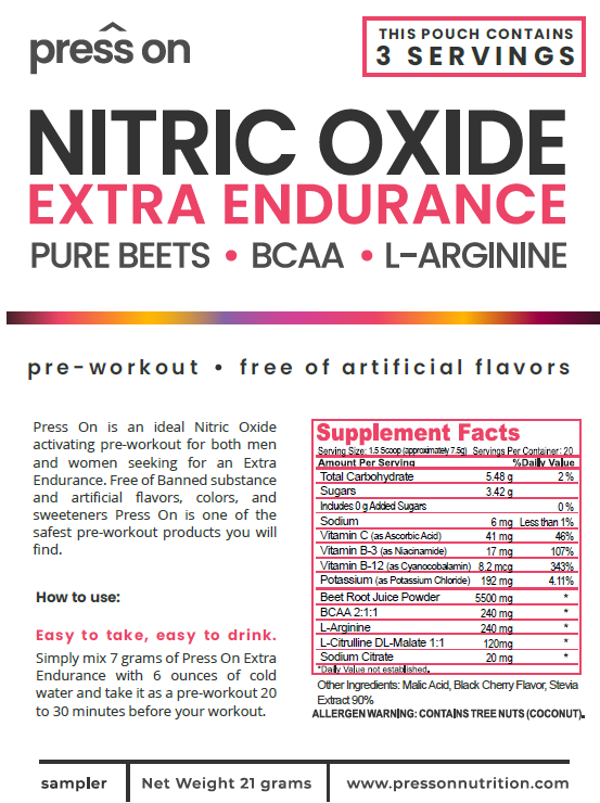 Nitric Extra Endurance -3 Serving  Sampler Size