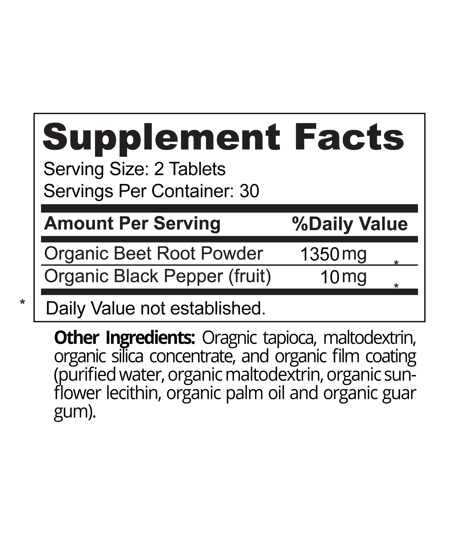 Nitric Oxide Beet Power Complex